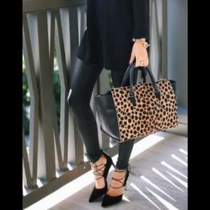 Faux leather black Express leggings